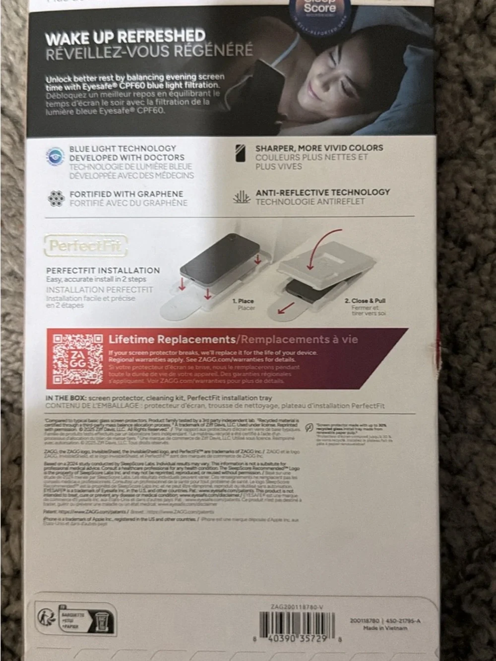 ZAGG InvisibleShield XTR5 Black Screen Protector - Black